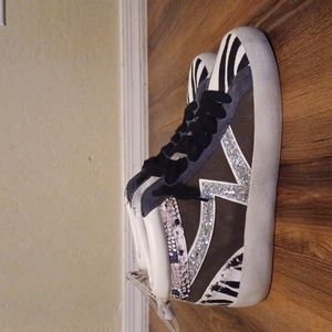 Women zebra print sneakers